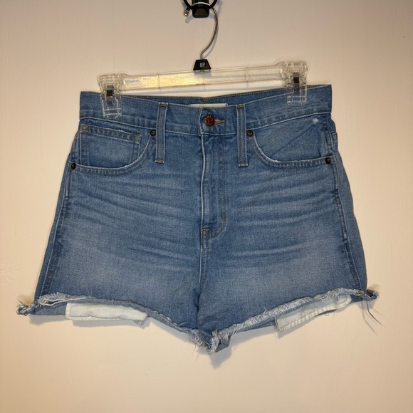 MADEWELL The Perfect Jean Short: Step-Hem Edition Odell Wash High Rise 26 - Picture 3 of 9